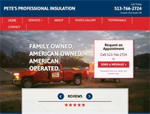 Tablet Screenshot of insulationspecialistcincy.com